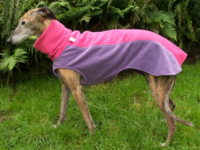 Modell "Miss Piggy", Fleece: Lavendel und Pink, Variante 1