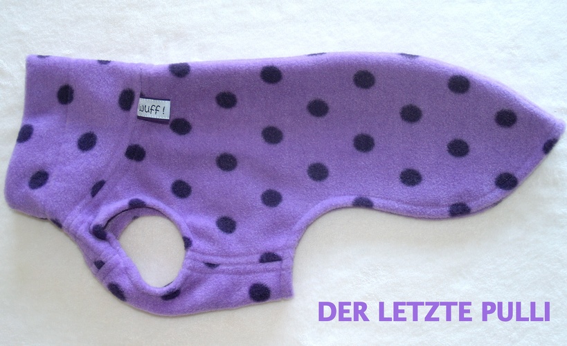 Fleece: Violett mit lila Tupfen, Bestell-Nr.: PWi-V/L-XS / Typ 2, Preis: 29,75€