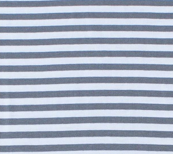 Grau/Weiß, Breite der Streifen: 7 mm, Bündchen glatt, Material-Nummer: BG-56