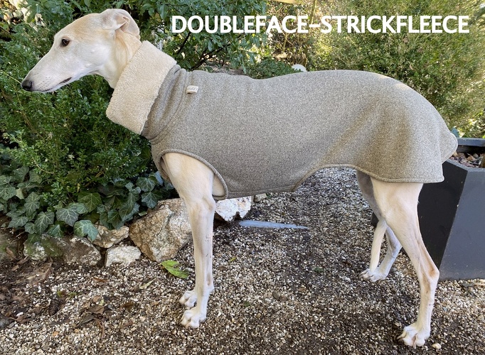 Doubleface-Strickfleece: Dunkel-Beige Melange, Bestell-Nr.: DSG-DBE-M, Preis: 49,50€